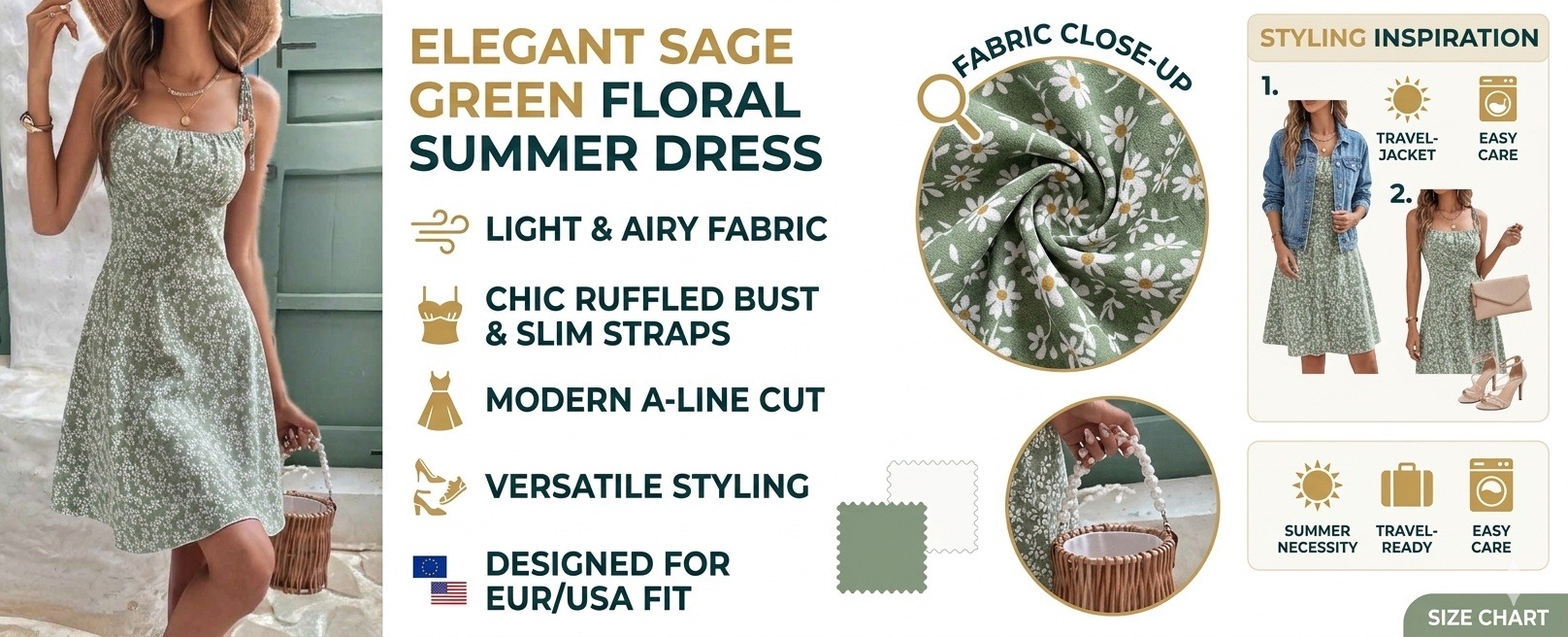 women's aesthetic mini sun dress sweet floral spaghetti strap backless cami dress, casual summer beach party wear