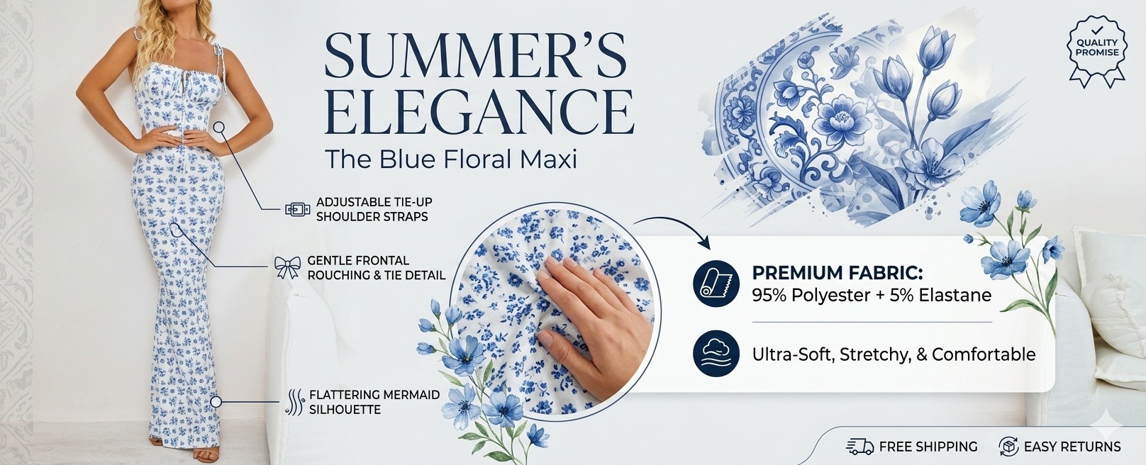 elegant floral print sleeveless tie front maxi dress | sexy backless bodycon long dress