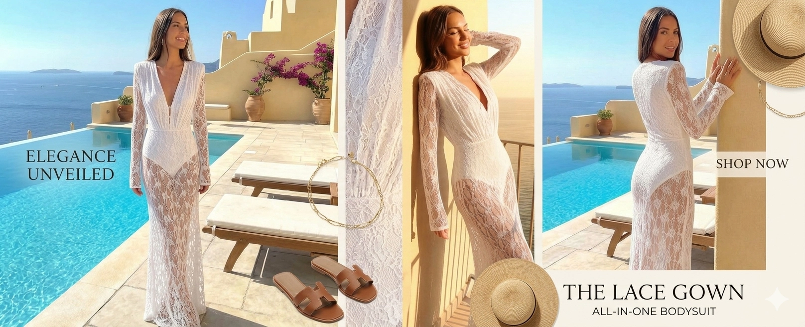French Style Sexy Lace Long Sleeve Midi Dress for Women - Elegant Cocktail & Party Attire