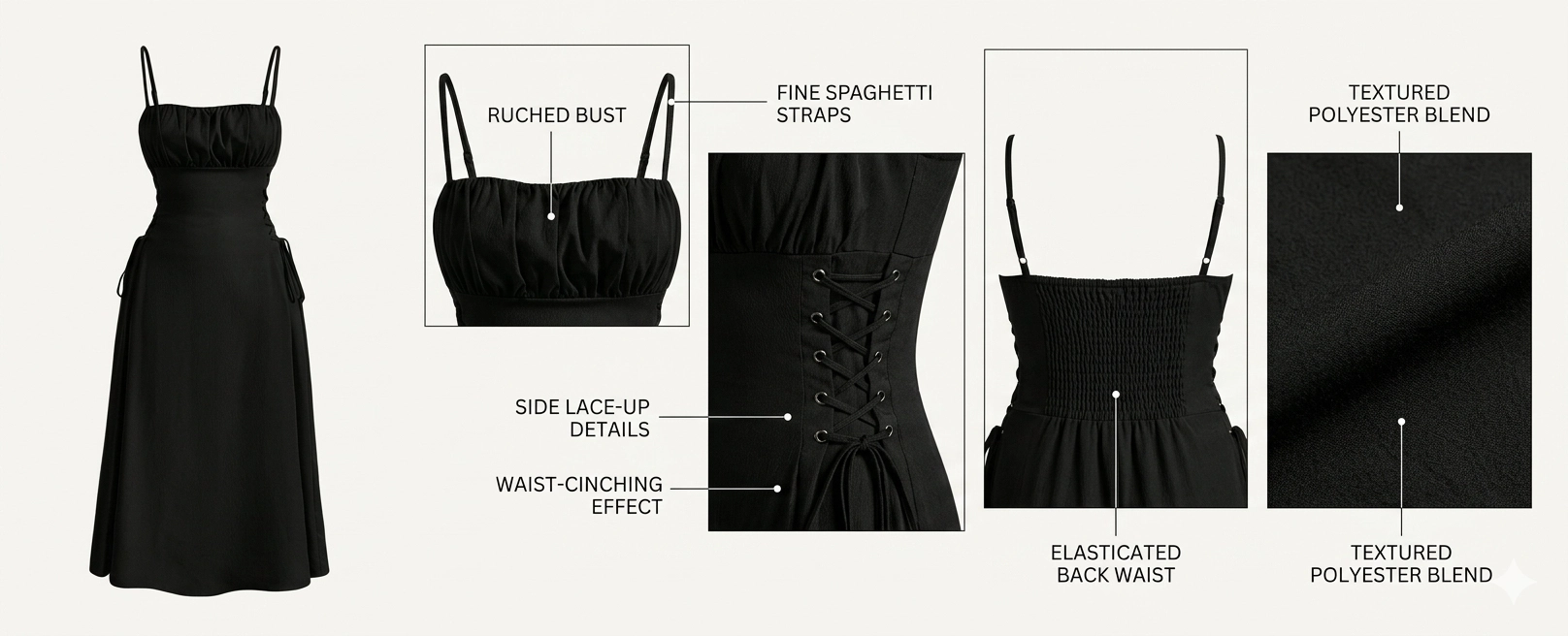 Minimalist Sleeveless Slip Dress with Adjustable Waist Tie