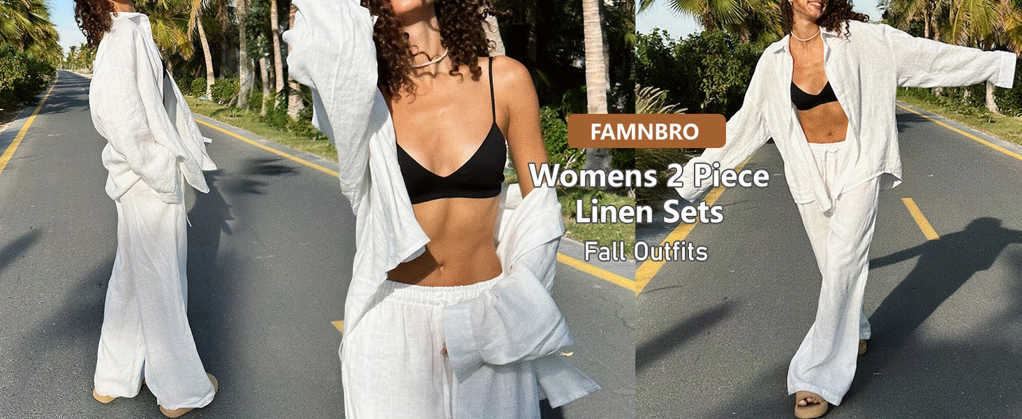 Women's 2-Piece Lounge Set: Oversized Shirt & Wide Leg Pants